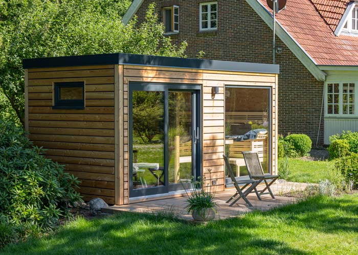 Sauna im Garten